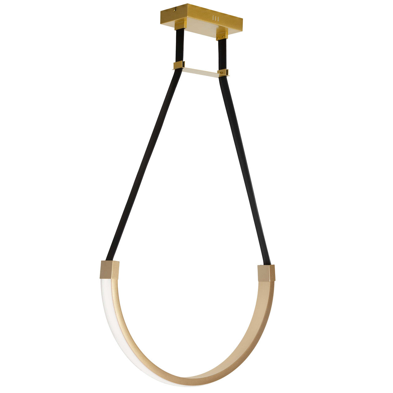 Dainolite 30W Pendant Aged Brass with White Silicone Diffuser REG-241LEDP-AGB