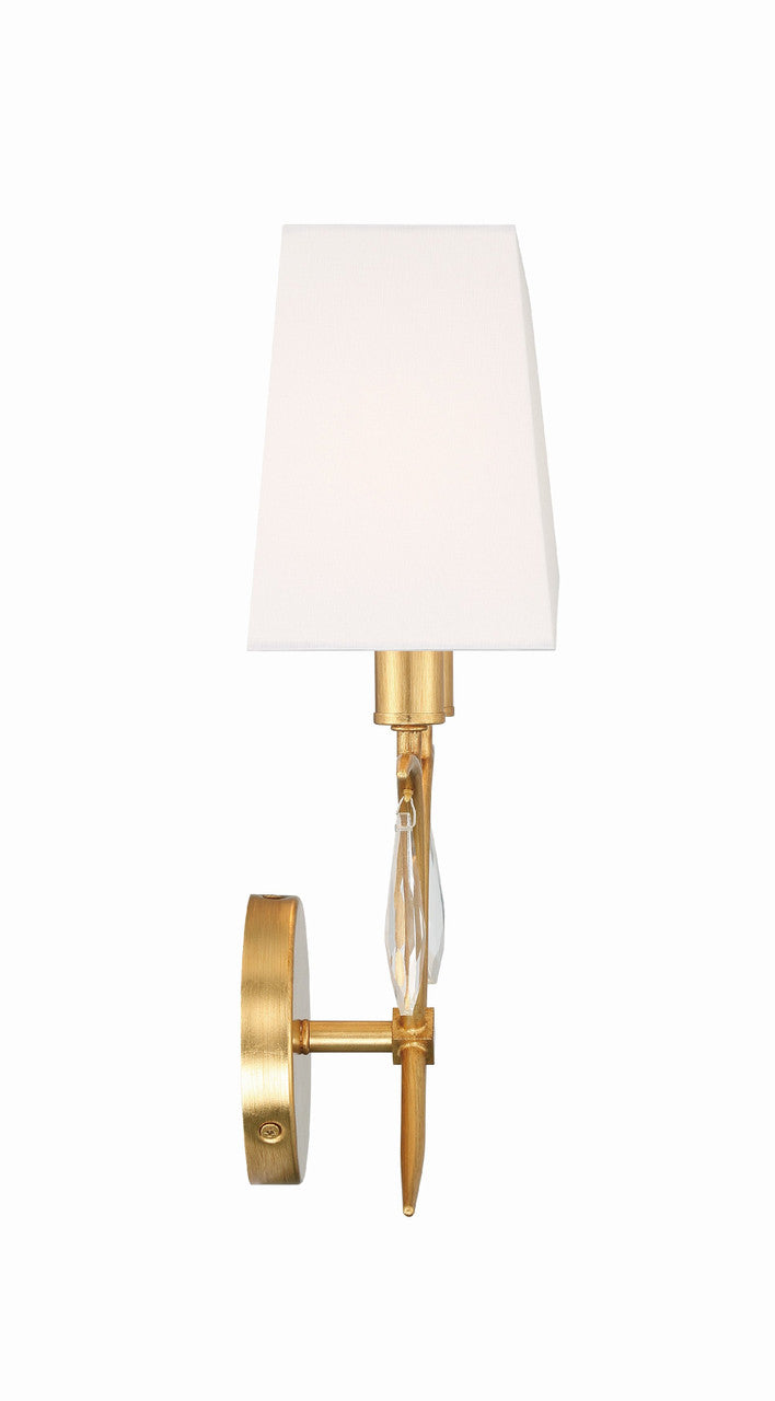 Crystorama Rollins 2 Light Antique Gold Wall Mount ROL-18802-GA