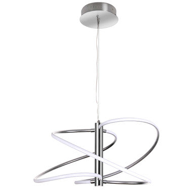 Dainolite 36W Pendant Polished Chrome with White Silicone Diffuser ROM-2433LEDP-PC