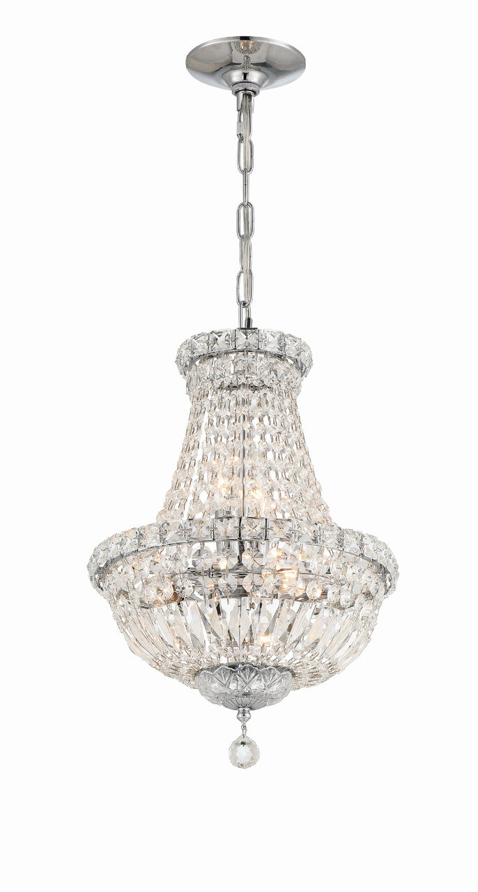 Crystorama Roslyn 5 Light Polished Chrome Mini Chandelier ROS-A1006-CH-CL-MWP