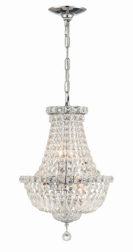 Crystorama Roslyn 5 Light Polished Chrome Mini Chandelier ROS-A1006-CH-CL-MWP