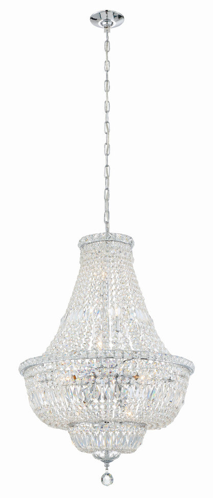 Crystorama Roslyn 9 Light Polished Chrome Chandelier ROS-A1009-CH-CL-MWP