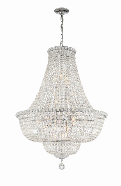 Crystorama Roslyn 15 Light Polished Chrome Chandelier ROS-A1015-CH-CL-MWP