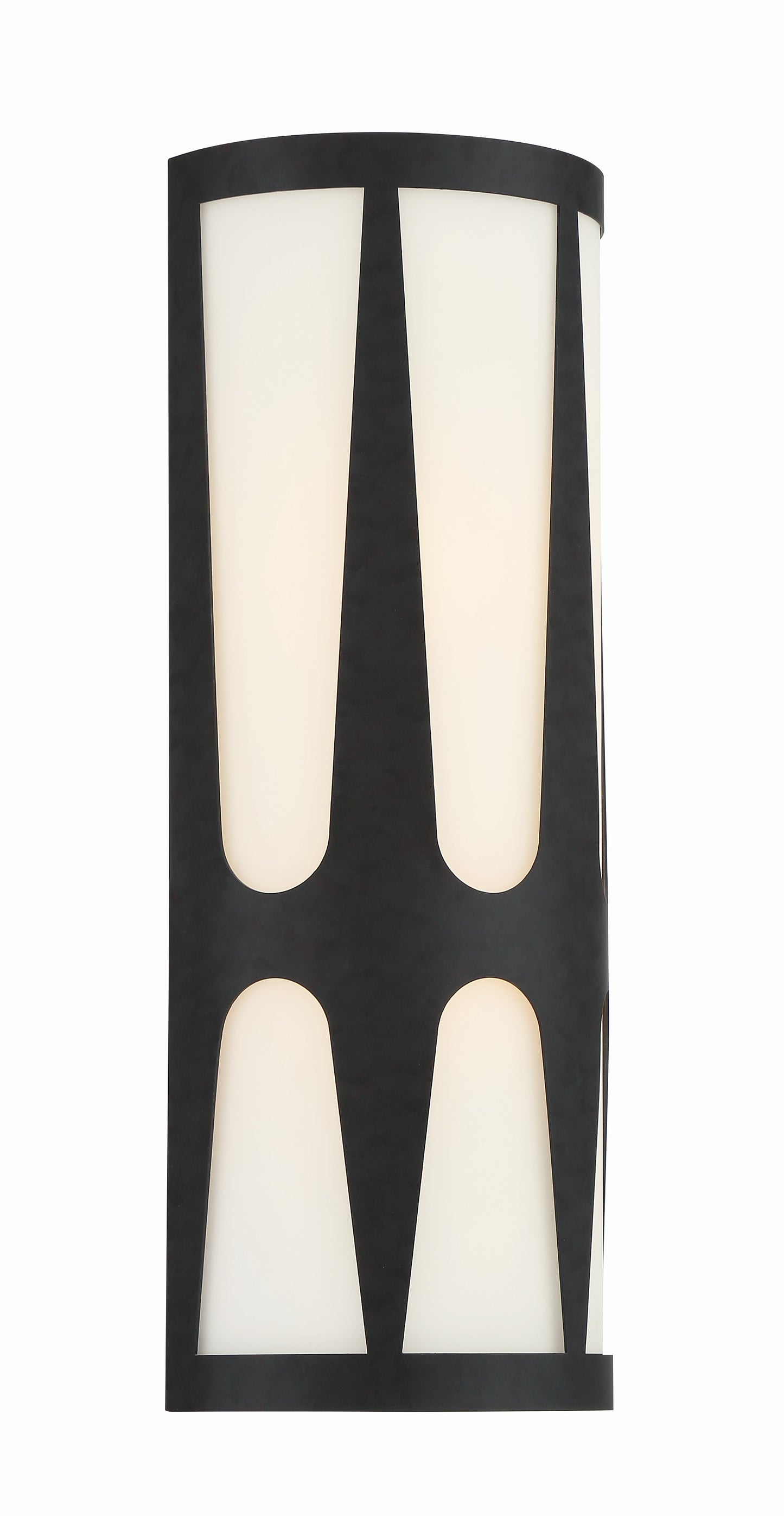 Crystorama Royston Integrated LED Black Sconce 
 ROY-802-BK_LED