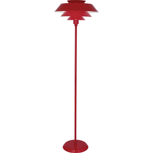 Robert Abbey  Pierce Floor Lamp in Ruby Red Gloss Finish RR978