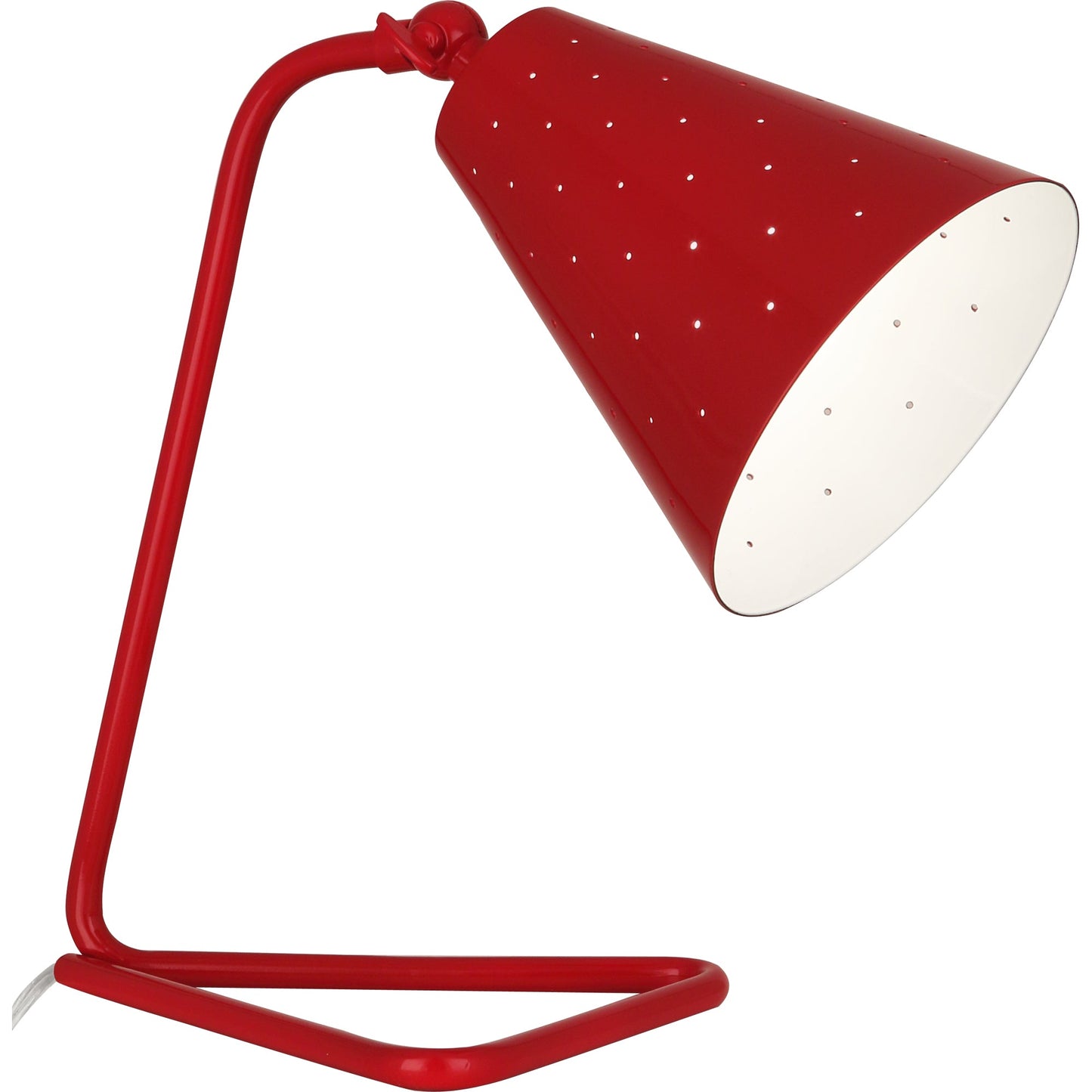 Robert Abbey  Pierce Accent Lamp in Ruby Red Gloss Finish RR988