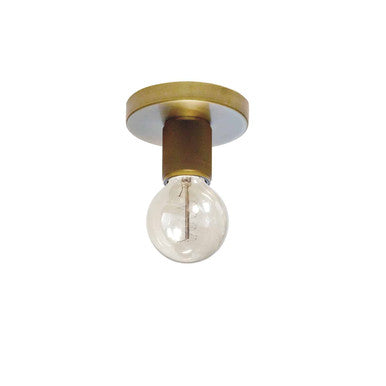 Dainolite 1 Light Incandescent Flush Mount, Aged Brass RSW-41FH-AGB