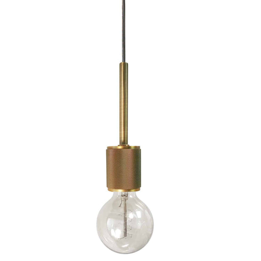 Dainolite 1 Light Incandescent Pendant, Aged Brass RSW-41P-AGB