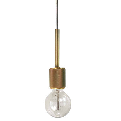 Dainolite 1 Light Incandescent Pendant, Aged Brass RSW-41P-AGB