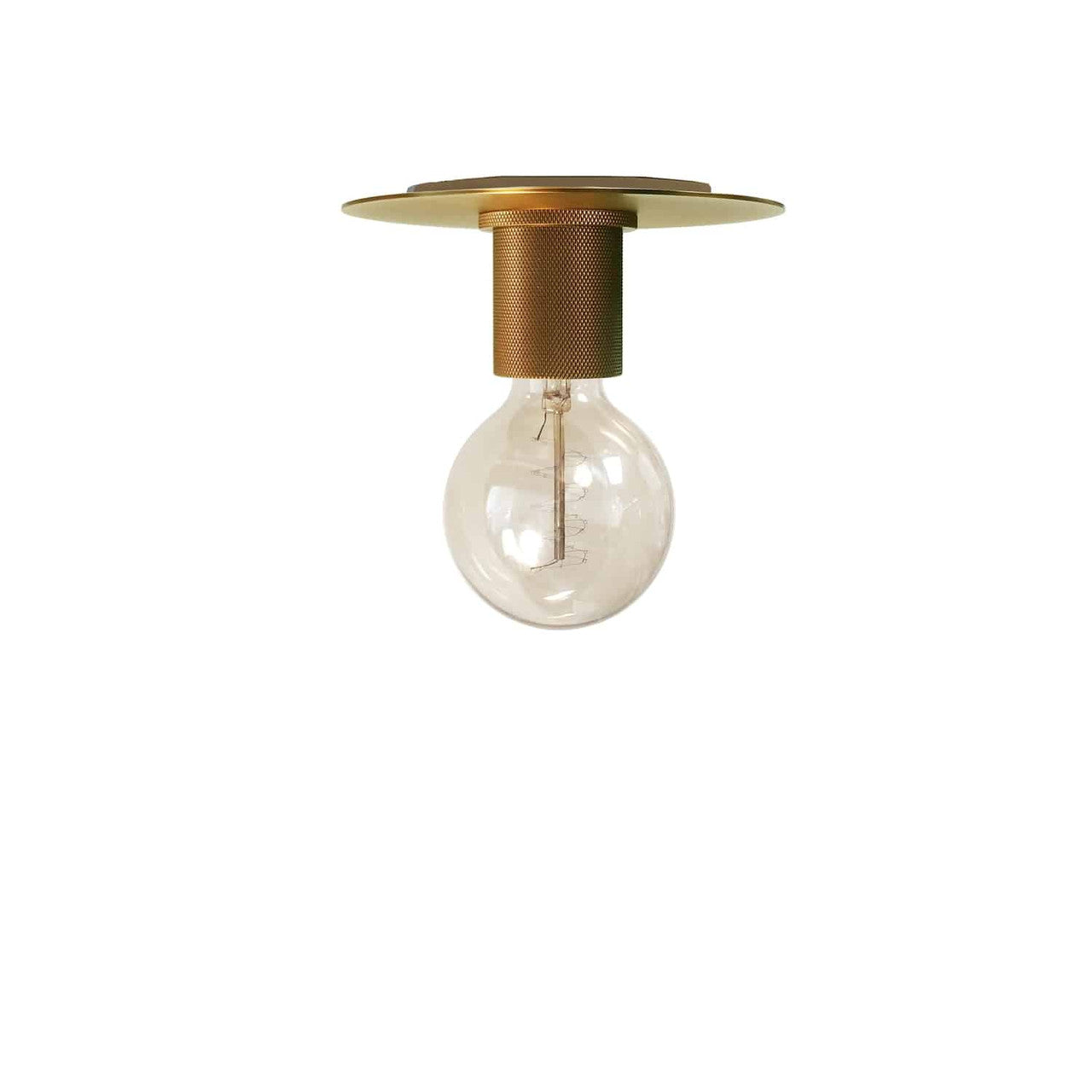 Dainolite 1 Light Incandescent Flush Mount, Aged Brass RSW-61FH-AGB