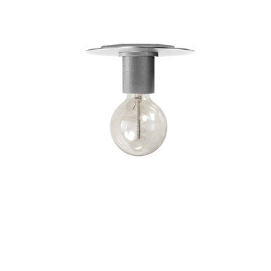 Dainolite 1 Light Incandescent Flush Mount, Satin Chrome RSW-61FH-SC