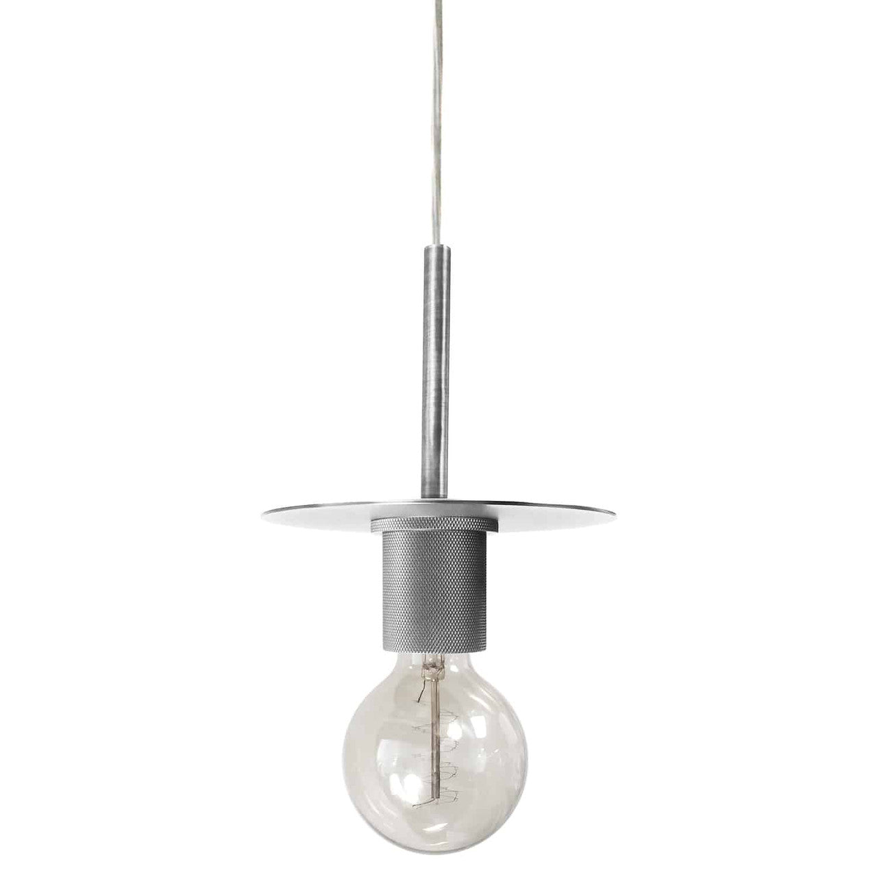 Dainolite 1 Light Incandescent Pendant, Satin Chrome RSW-61P-SC