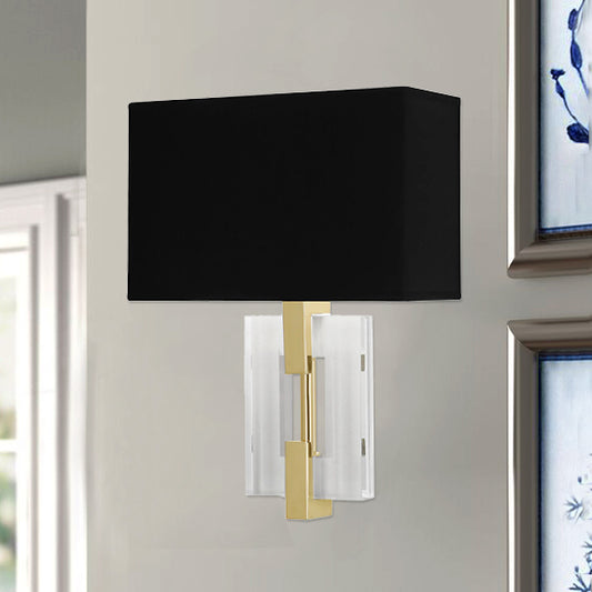 SPECIAL BUY: Robert Abbey Lincoln Wall Sconce in Modern Brass Finish with Crystal Accents 1009B