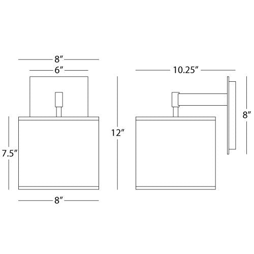 Robert Abbey  Echo Wall Sconce in Stainless Steel Finish S2182