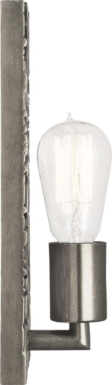 Robert Abbey Goliath Wall Sconce in Antiqued Polished Nickel with White Rock Crystal Accent S418