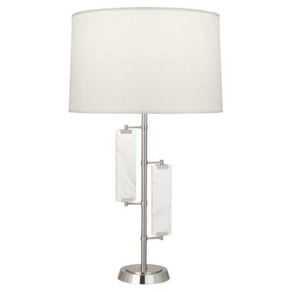 Robert Abbey  Alston Table Lamp in Polished Nickel Finish with Marble Accents S455