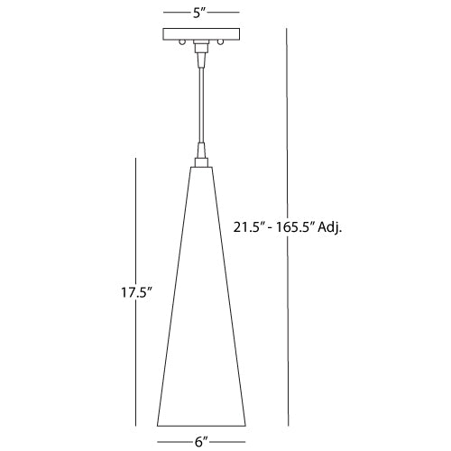 Robert Abbey  Dal Pendant in Polished Nickel Finish S9873