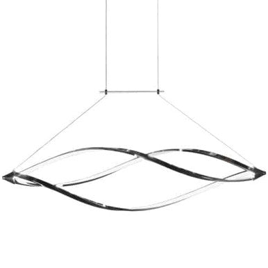 Dainolite 37 Watts LED Horizontal Pendant with Swooped Arms, Polished Chrome Finish SEL-43HP-PC