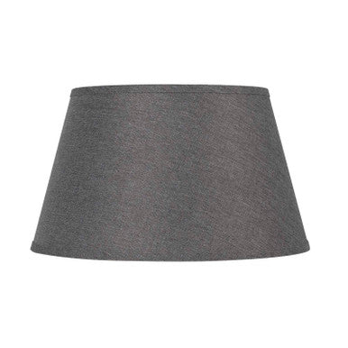 CAL Lighting Round Hardback Linen Shade Grey SH-8112-14E