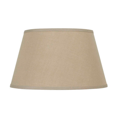 CAL Lighting Round Hardback Linen Shade Khaki SH-8114-16E