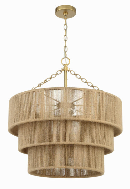 Crystorama Shyla 10 Light Soft Gold Chandelier SHY-10907-SG