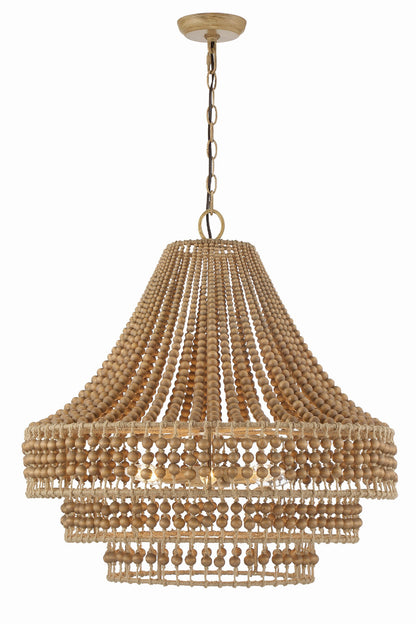 Crystorama Silas 6 Light Burnished Silver Chandelier SIL-B6006-BS