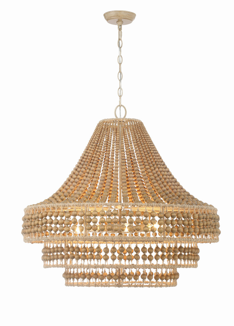 Crystorama Silas 8 Light Burnished Silver Chandelier SIL-B6008-BS