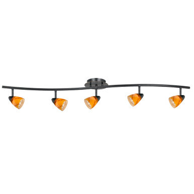 CAL Lighting 5 Light Orbit Light, 120V, GU-10, 50W, Fixture Body Only Dark Bronze SL-954-5-DBYELS