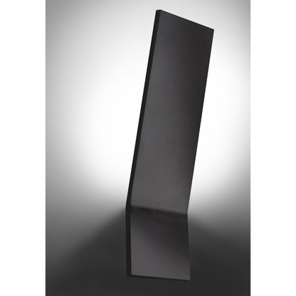 Dainolite 20W Wall Sconce, Matte Black with Frosted Diffuser SNJ-1820LEDW-MB