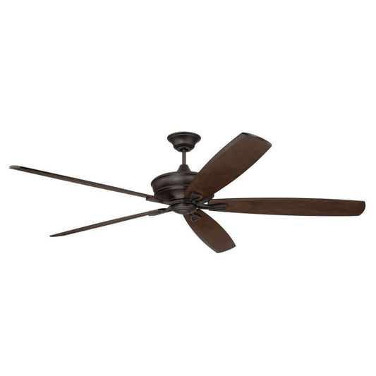 Craftmade Ceiling Fan 72" Santori Indoor/Outdoor (Damp) in Espresso w/ Walnut Blades SNT72ESP5