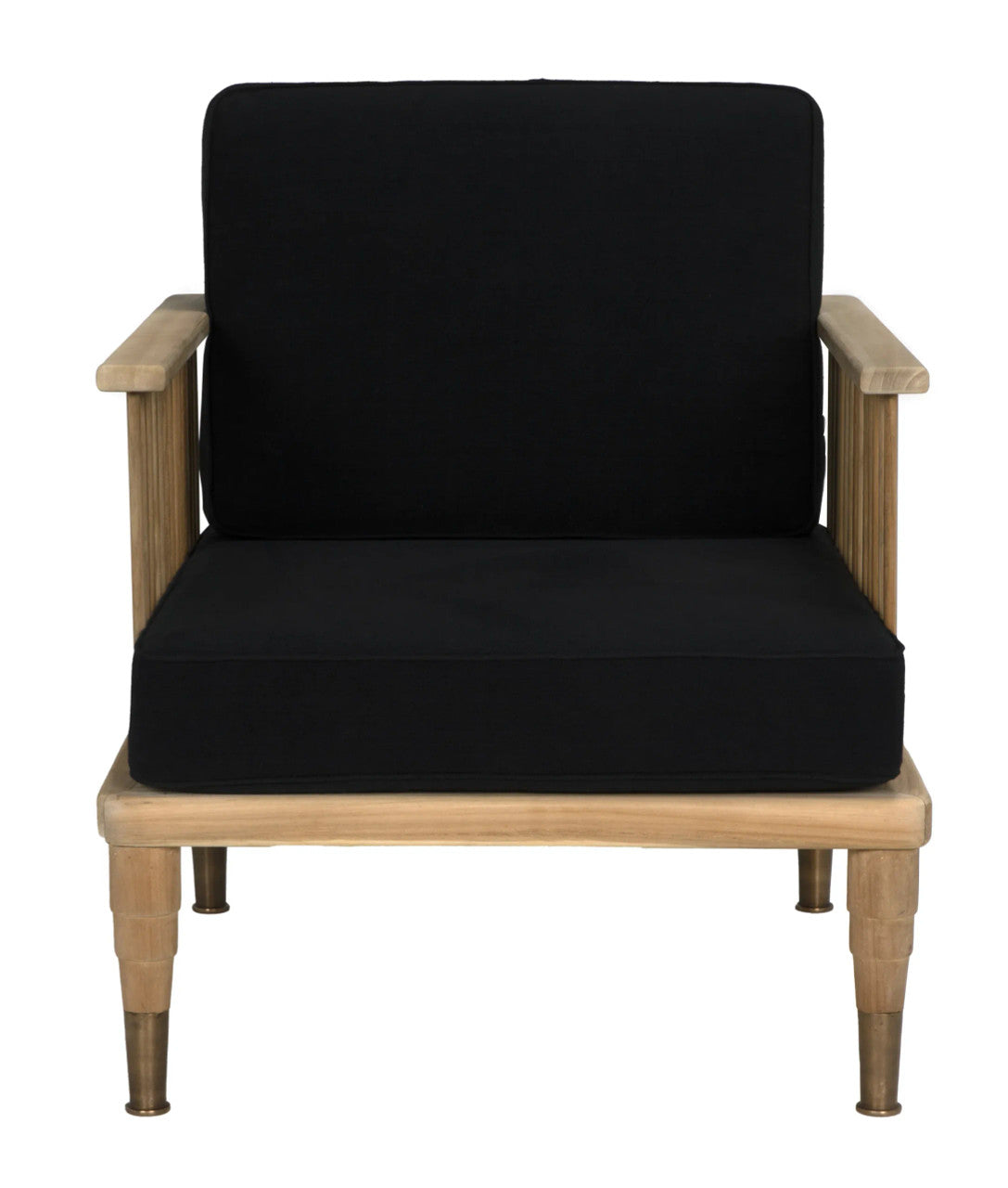 Noir Murphy Chair in Clear Coat Flat SOF328T