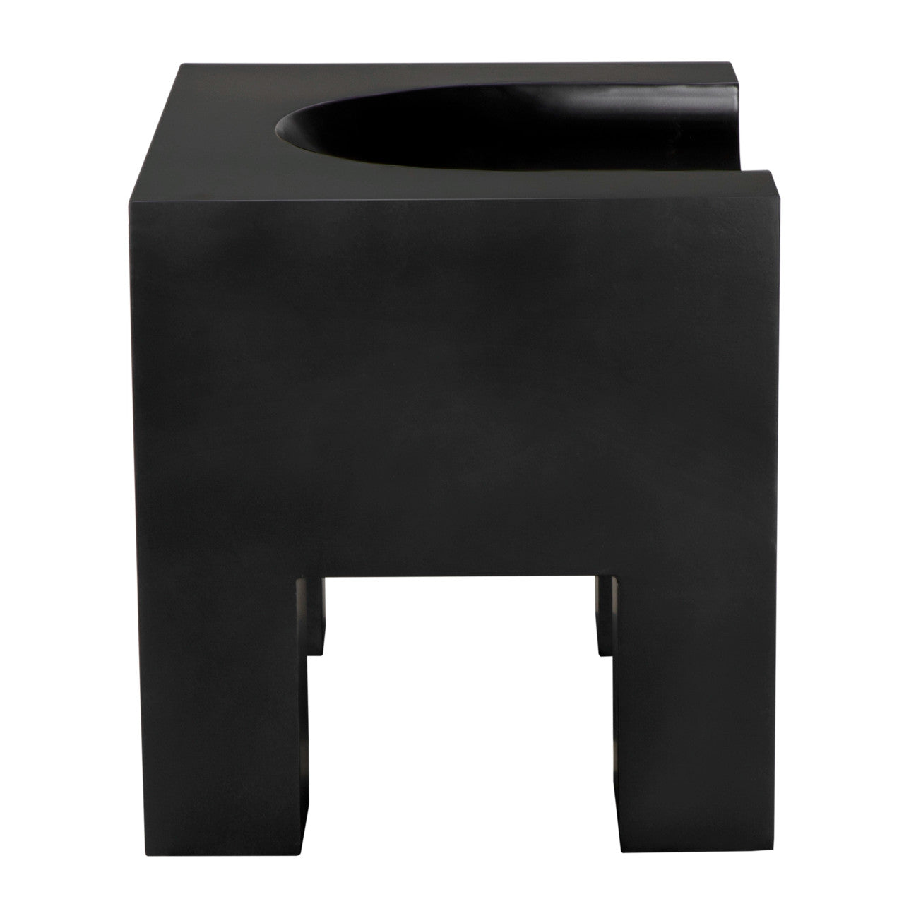 Noir Thron Chair in Matte Black SOF329MTB