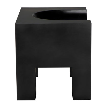 Noir Thron Chair in Matte Black SOF329MTB