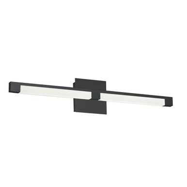 Dainolite 22W Vanity, Matte Black with Frosted Acrylic Diffuser SOH-28W-MB