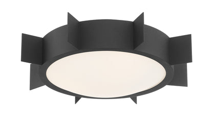 Crystorama Solas 3 Light Black Forged Ceiling Mount SOL-A3103-BF