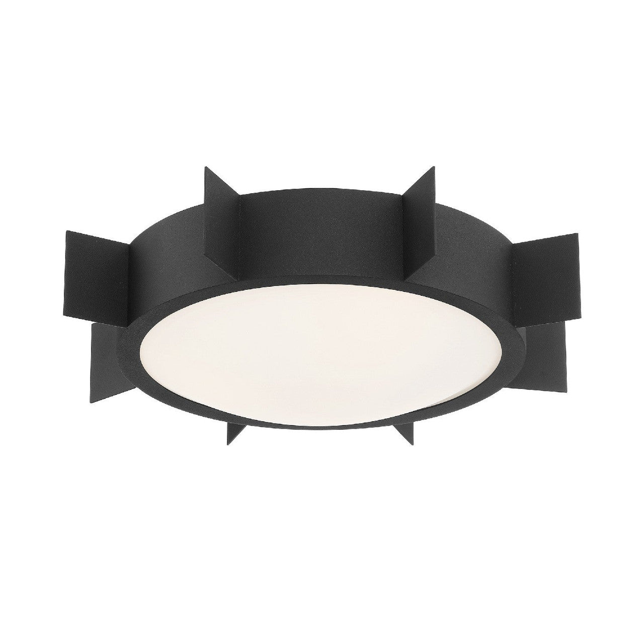 Crystorama Solas 3 Light Black Forged Ceiling Mount SOL-A3103-BF