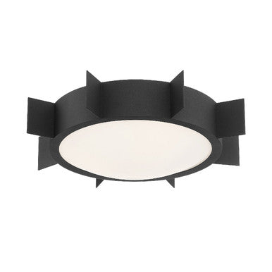 Crystorama Solas 3 Light Black Forged Ceiling Mount SOL-A3103-BF