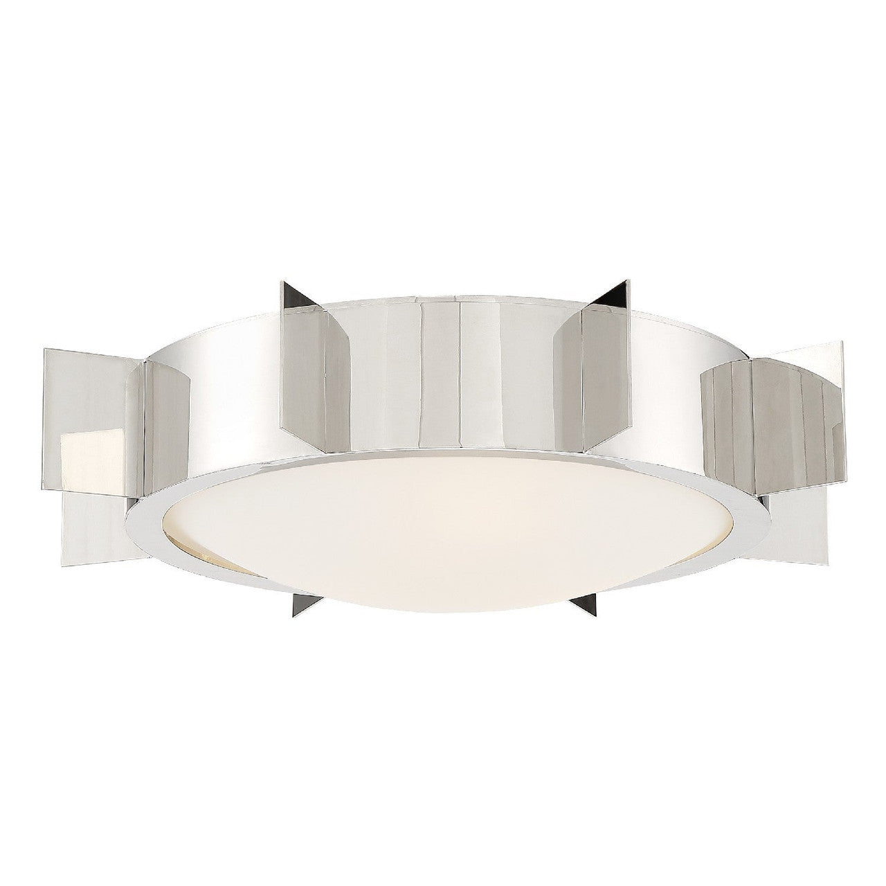 Crystorama Solas 3 Light Polished Nickel Ceiling Mount SOL-A3103-PN