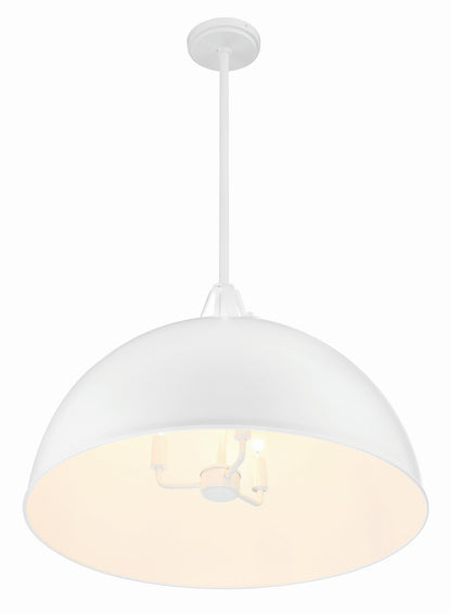 Crystorama Soto 3 Light White Pendant SOT-18017-WH