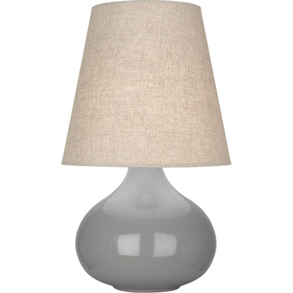 Robert Abbey  Smokey Taupe June Accent Lamp in Smoky Taupe Glazed Ceramic ST91