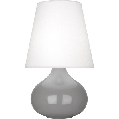 Robert Abbey  Smokey Taupe June Accent Lamp in Smoky Taupe Glazed Ceramic ST93