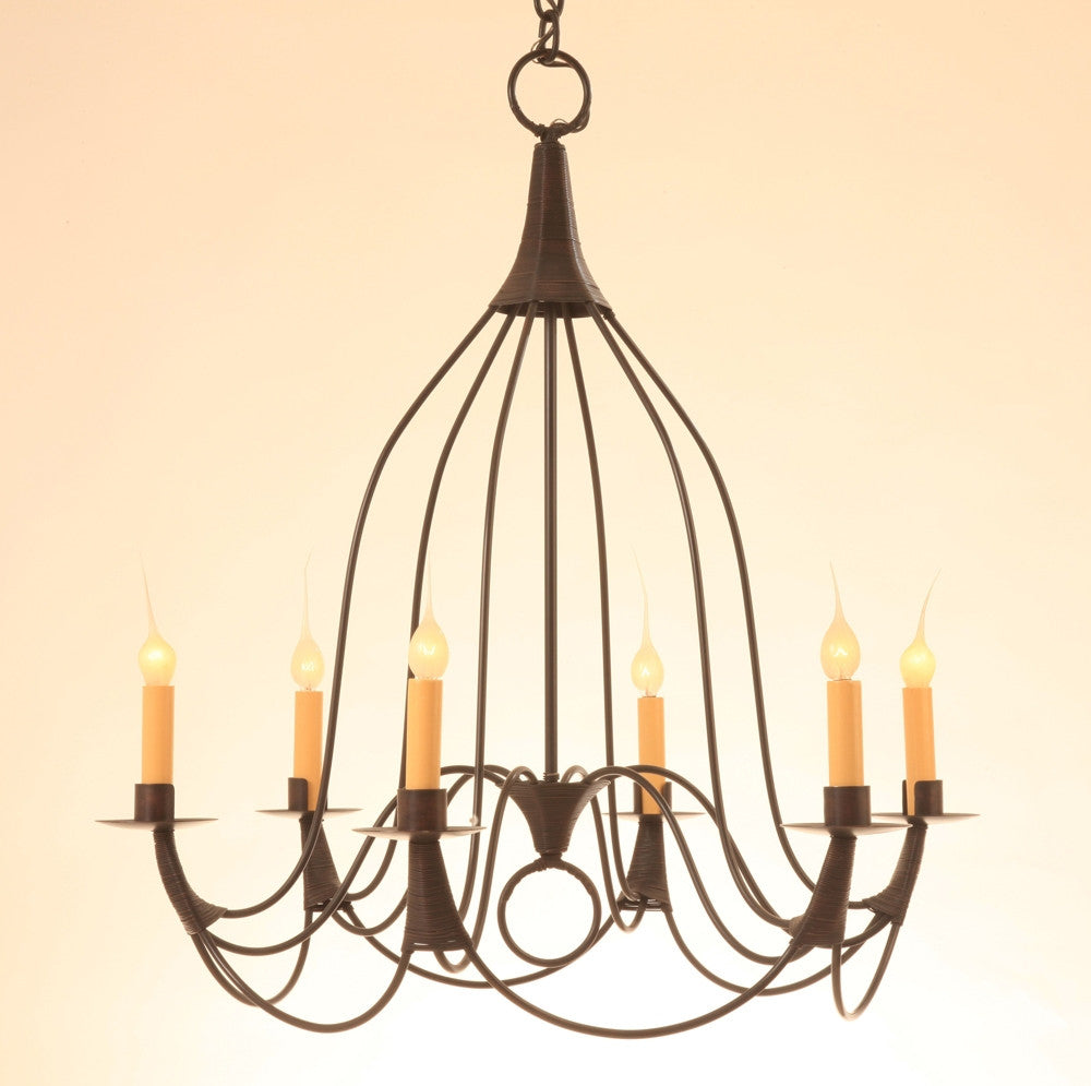 Bell 6 Candle Chandelier by Studio Steel 102