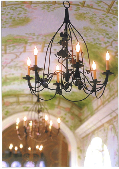 Bell 6 Candle Vine Chandelier by Studio Steel 102V