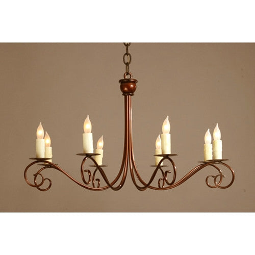 Savannah 8 Candle Circular Chandelier by Studio Steel 1412