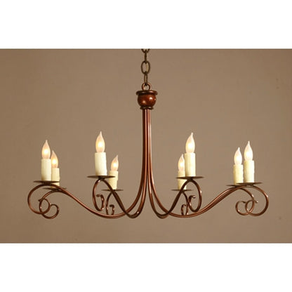 Savannah 8 Candle Circular Chandelier by Studio Steel 1412