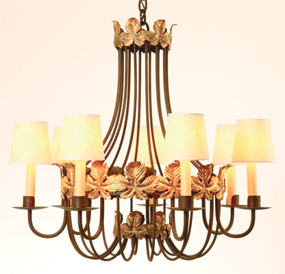 Autumn Leaf 7 Candle Chandelier by Studio Steel 1633