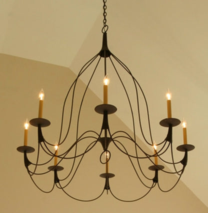 Bell 8 Candle Chandelier by Studio Steel 202