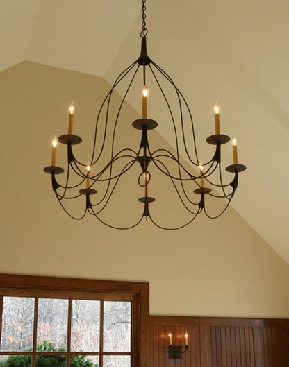 Bell 8 Candle Chandelier by Studio Steel 202