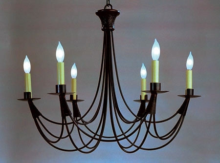 Morris 6 Candle Chandelier by Studio Steel 726