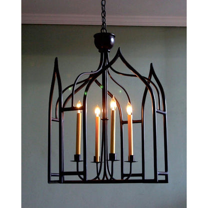 Abbey 25 inch 4 Candle Lantern by Studio Steel 833